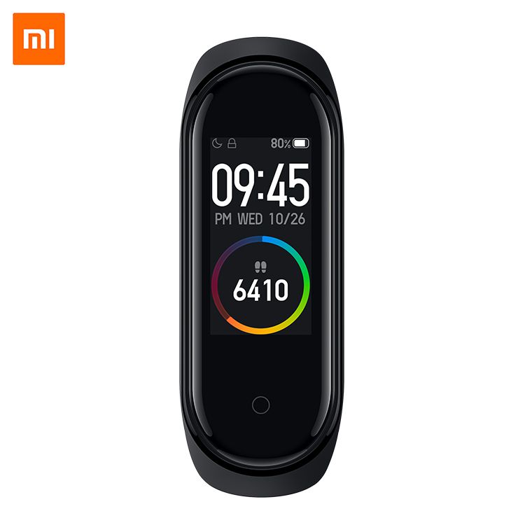 Смарт-браслет Xiaomi Mi Band 4, глобальная версия, 24 часа, пульсометр, Водонепроницаемый Фитнес-трекер, Смарт-часы Mi Band 4