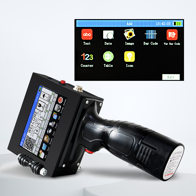 Industrial Inkjet Marking Printer 600DPI Handheld Inkjet Printer Coder