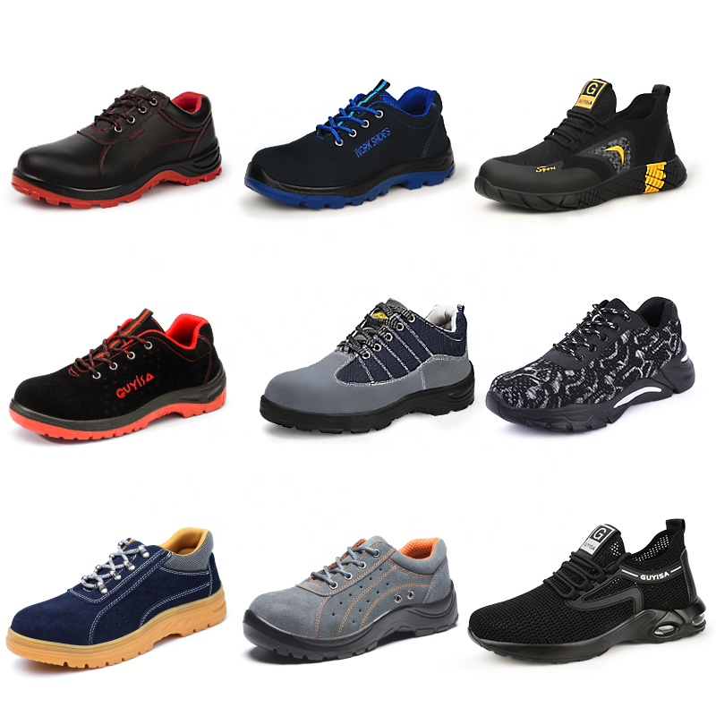 GUYISA Outdoor safety shoes are in stock, factory price processing can be quickly delivered on site work steel toe safety shoes