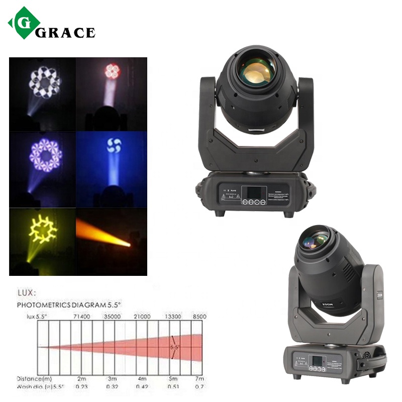Grace Zoom Spot LED движущаяся головка 250 Вт Луч движущаяся голова свет