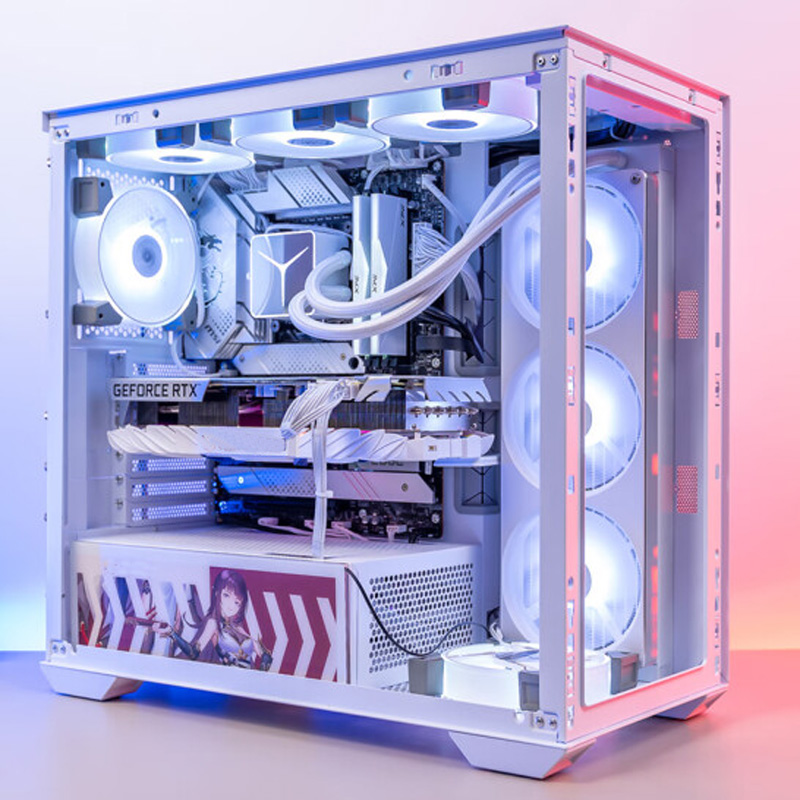 Смарт-корпус из закаленного стекла ATX от оригинального производителя, настольный корпус для ПК, игровой корпус для ПК, RGB-вентиляторы, компьютерные корпуса и башни