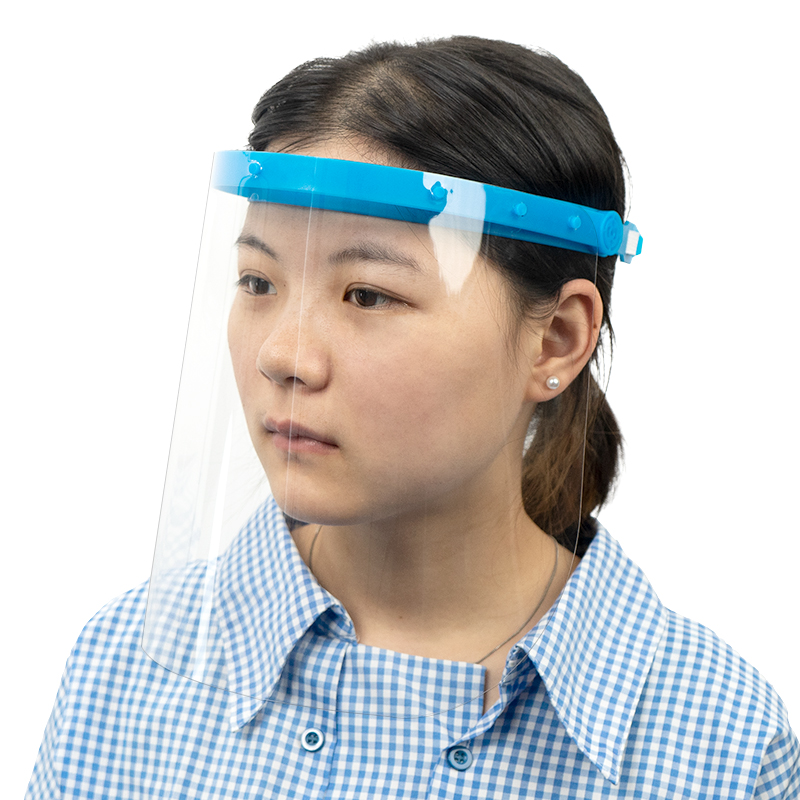 Anti Fog Full Face Protection Plastic Adjustable Face Shield