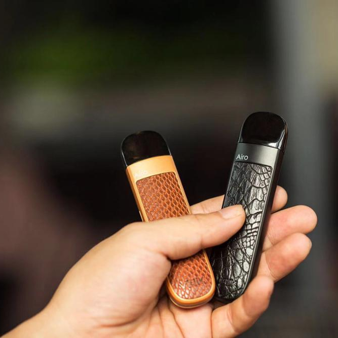 Роскошный змеиная кожа ПУ кожа Veiik Airo vape pod устройства мод vape ручка стартовый набор с батареей 500mah