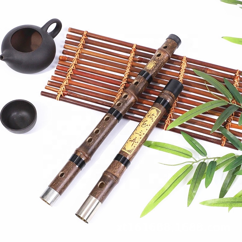 Factory wholesale purple bamboo flute double insert two wholesale school piano shop learn to play flute beginners entry flute
