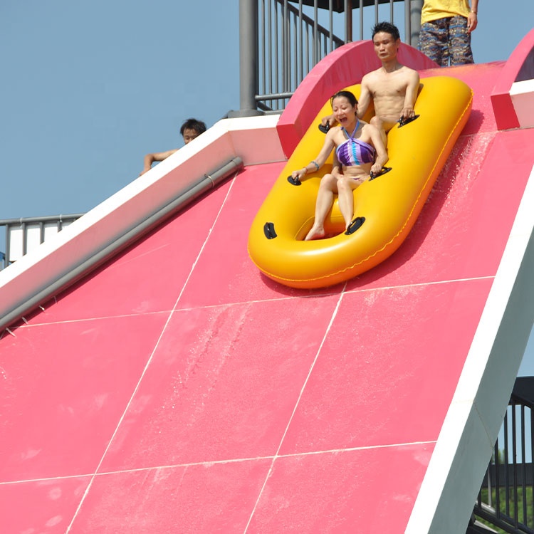 Cowboy water park fiberglass wave water slide for adult water play