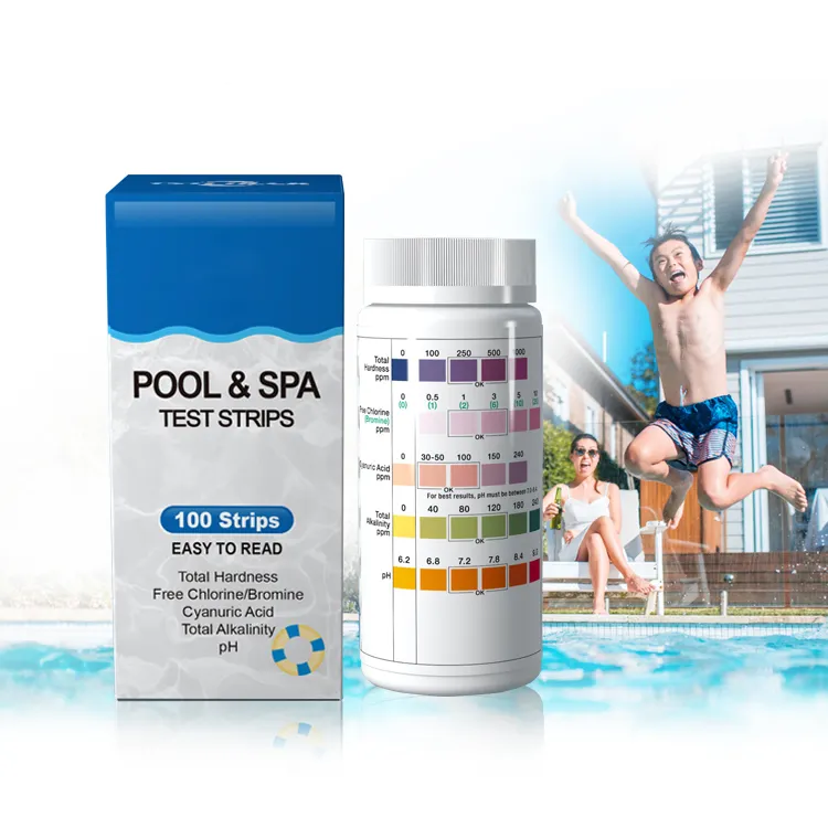 Amazon Hot Sale Swimming Pool Test Strips 5 In1 Pool And Spa Test Strips