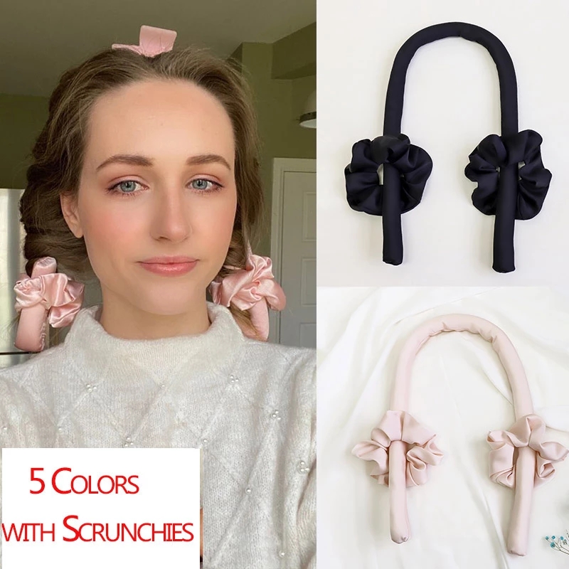 Professional Heatless Hair Curler rollers For Long Hair To Sleep In Overnight No Heat Silk Curls Headband hair rollers