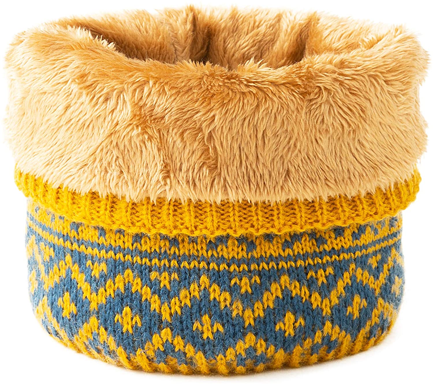 knit factory directly supply hot warm soft Sherpa Lining Popular circle customized children Tube snood