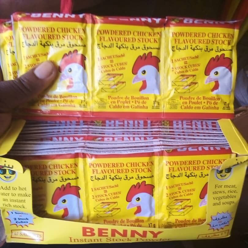 benny chicken bouillon powder 17g x 42bags x 8boxs seasoning powder
