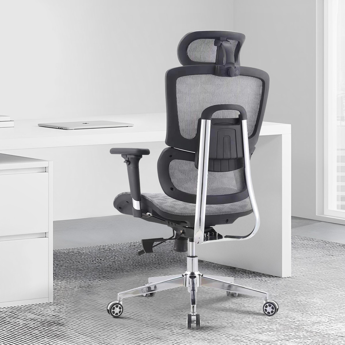 Foshan Factory High Back Full Mesh Chair Office furniture Swivel Best Ergonomic Desk Computer Office Chair Sillas De Oficina