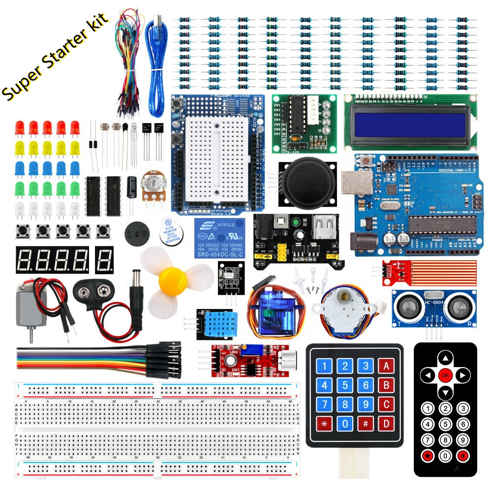 Супер стартовый комплект для Arduino для R3 с розничной пластиковой коробкой