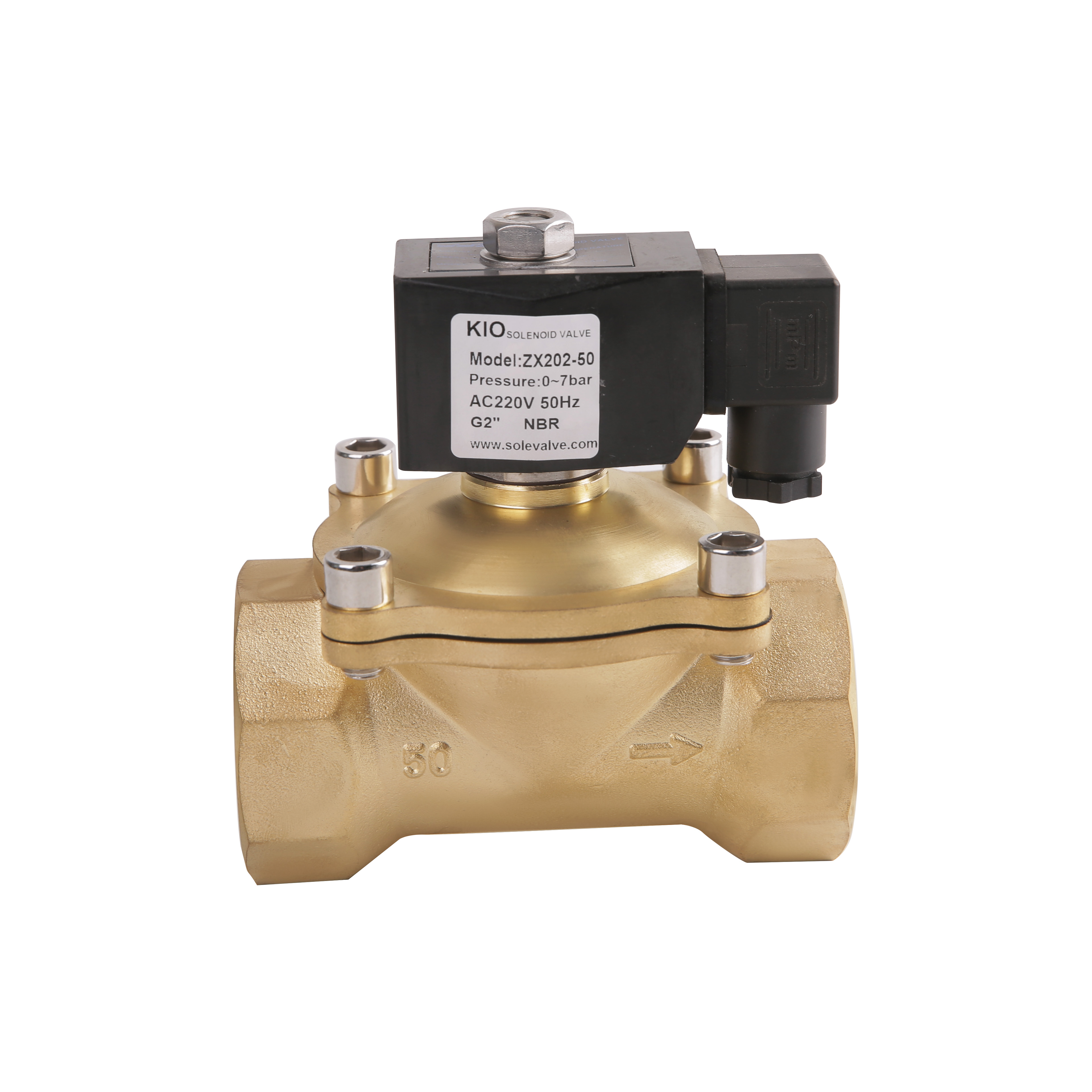 Лучшая цена универсальный 2 way 220v ac 24v dc 1/2 "3/4" 1 "1-1/4» 1-1/2» 2" дюймовый Электрический воздуха воды электромагнитный клапан NC нет