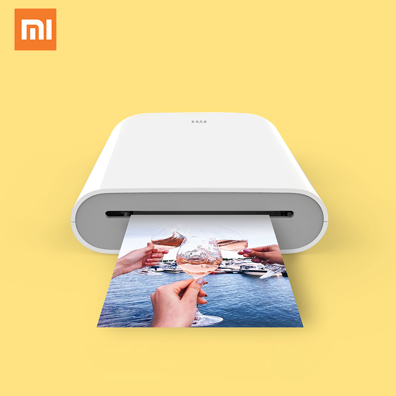 Xiaomi Mijia AR принтер 300 точек/дюйм портативный фото мини проигрыватель Blue tooth мобильный телефон фотопринтер DIY Xiaomi Карманный фотопринтер фото