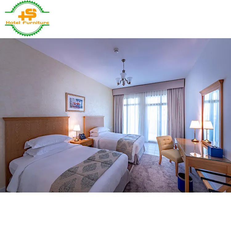 High quality standard hotel bedroom furniture 5 star