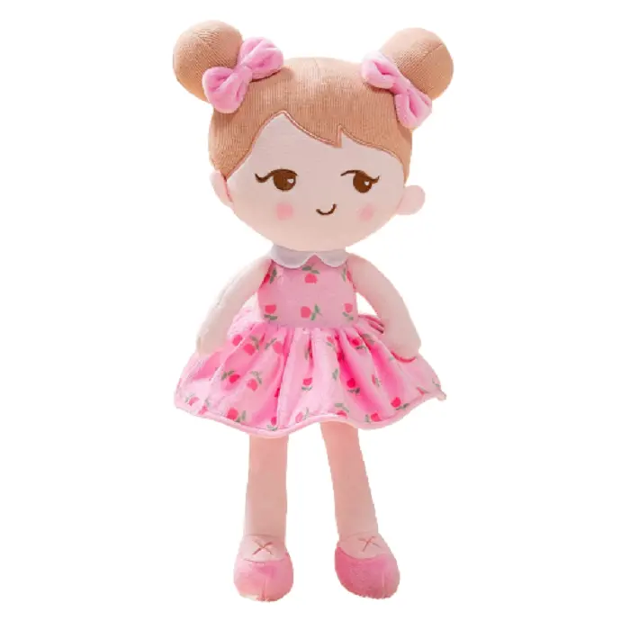 Wholesale custom cute baby doll girl american rag doll sleeping buddy doll plush toy for kids high quality customizable music