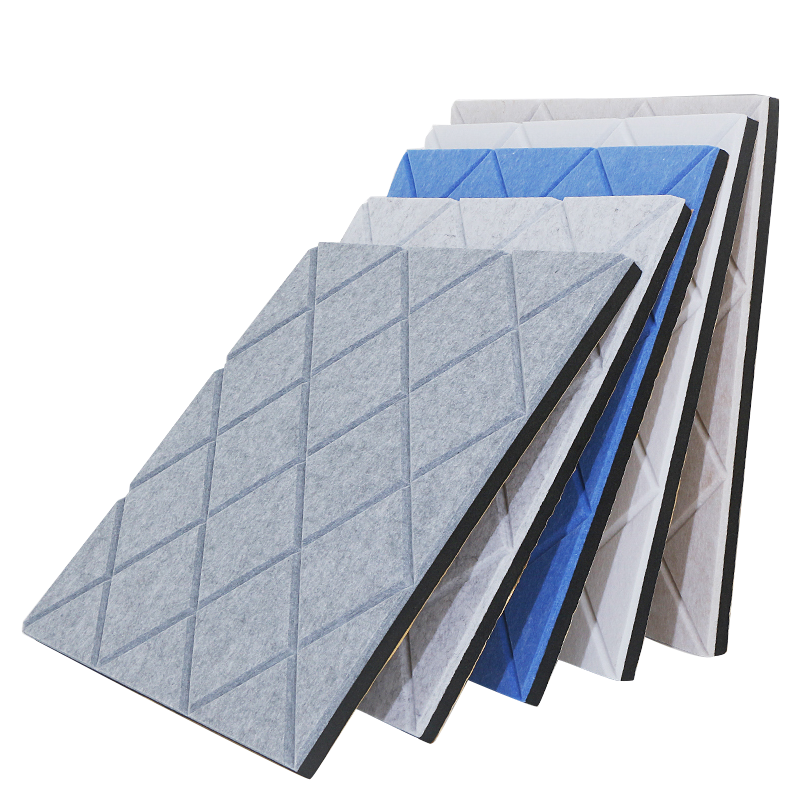 Wall Sound Proof Panels Decoration ASTM E84 Certificated Polyester Fiber Acoustic Panel For Ceiling