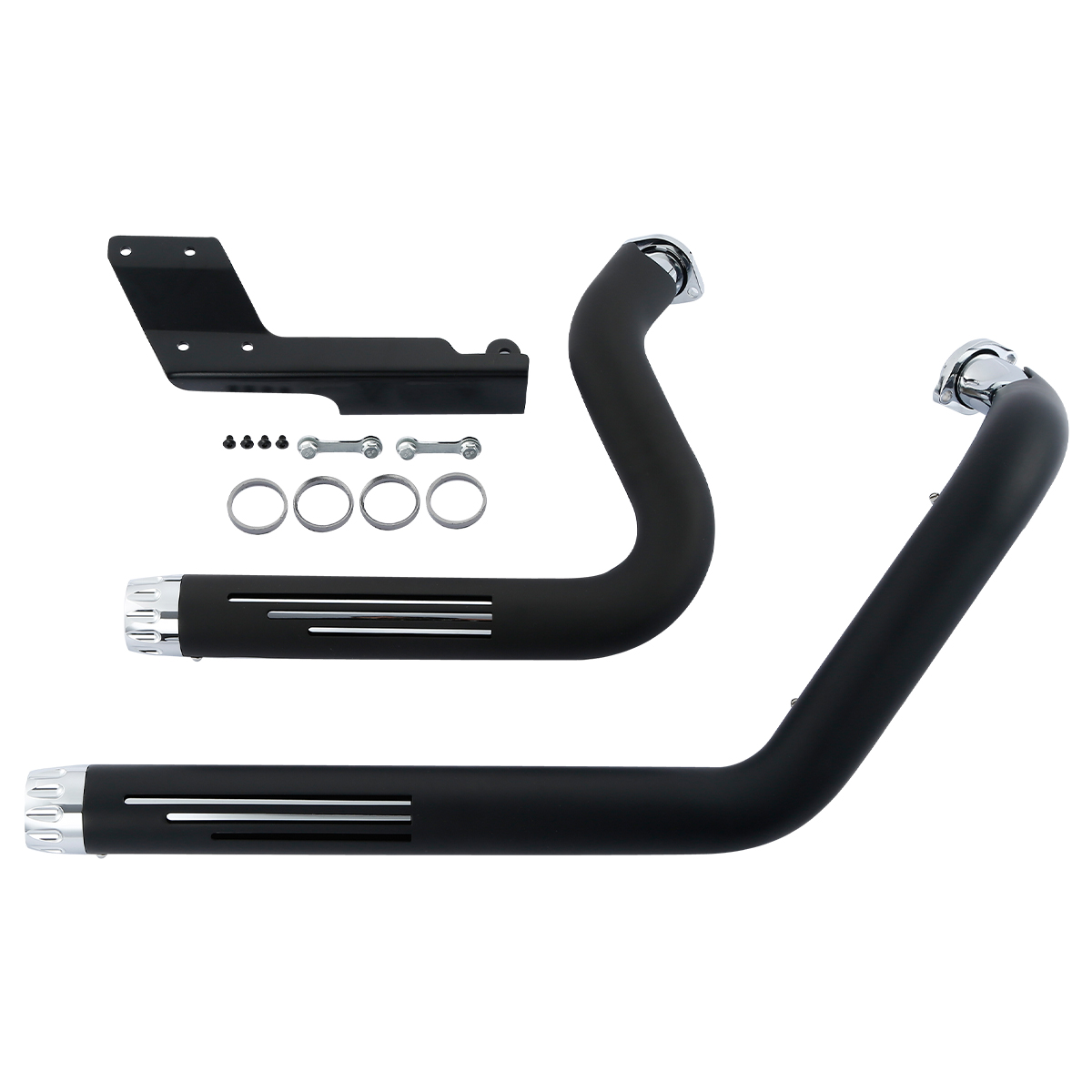 Xinmao XF2906H23-01-B Chrome глушители выхлопной трубы черная защита для Harley Sportster XL 883 1200 14-20