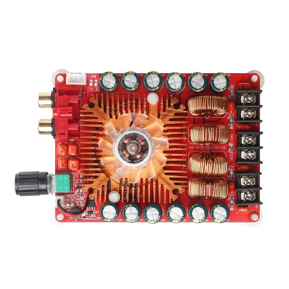 Двухканальная Плата усилителя звука TDA7498E 2X160W, поддержка одноканального 24 В, стерео модуль усилителя мощности для автомобильного компьютера