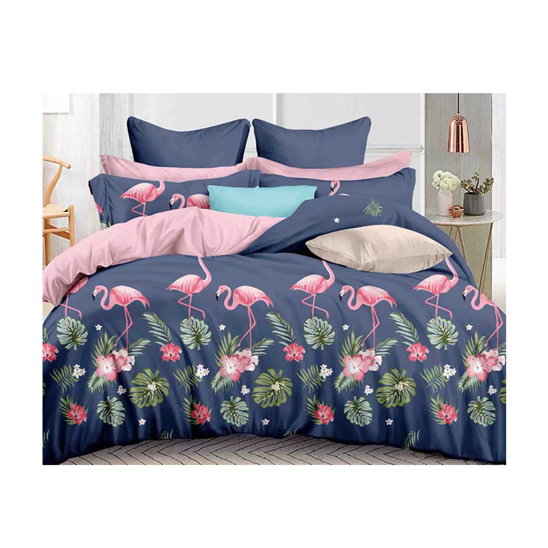 Printed Para Cama Queen Home Duvet Bedsheet and Bedding Single Size Quilt Set