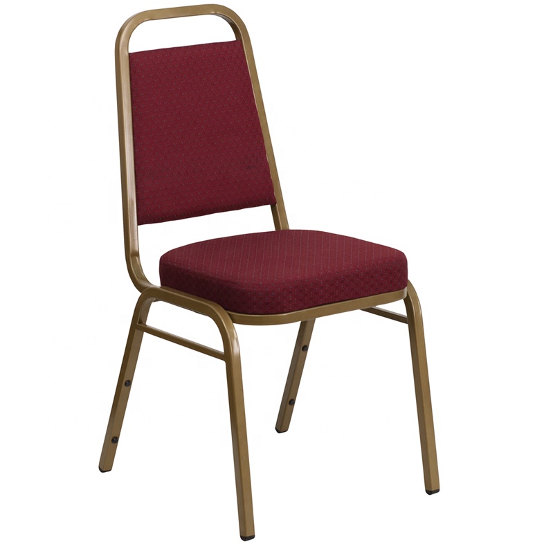 Wholesale stackable high back fabric wedding banquet hall chairs