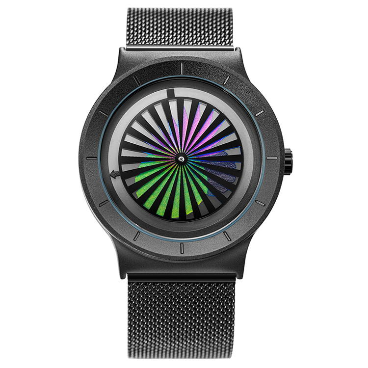 SINOBI Мужские часы модные Vortex концепция кварцевые мужские часы уникальный творческий красочный циферблат наручные часы Relogio Masculino S9837G