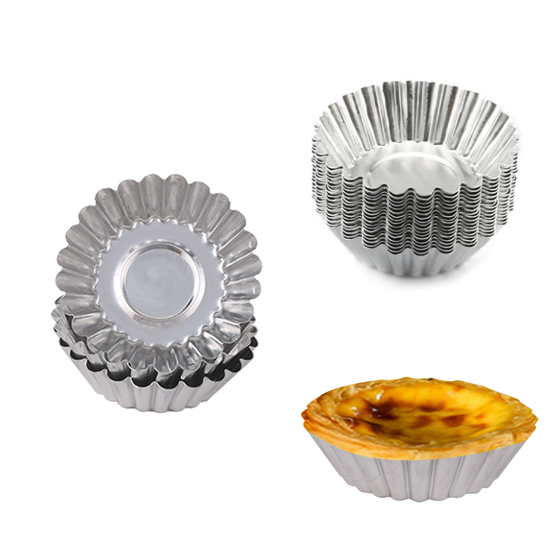 Aluminum thickened lace custard mold Pastel de Nata Chrysanthemum coconut round custard mold
