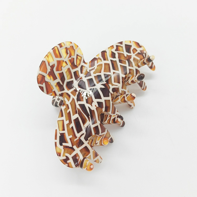 Cellulose acetate hair clip Acrylic claw hair clips Korean and Leopard claw hair clips