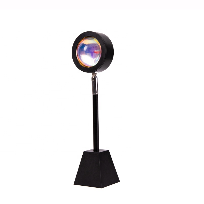 Wholesale Coffee Shop Bar Decoration Projector Lamp Rainbow Atmosphere Led Night Projectoar Sunset Lamp