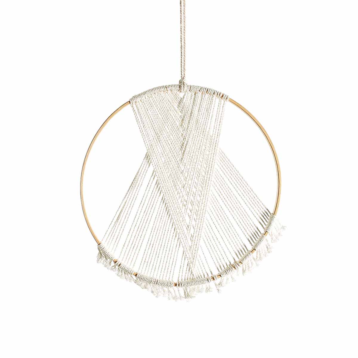 AHOME art nordic living room bedroom Handmade circle weaving decoration background bamboo wall hanging wall decor