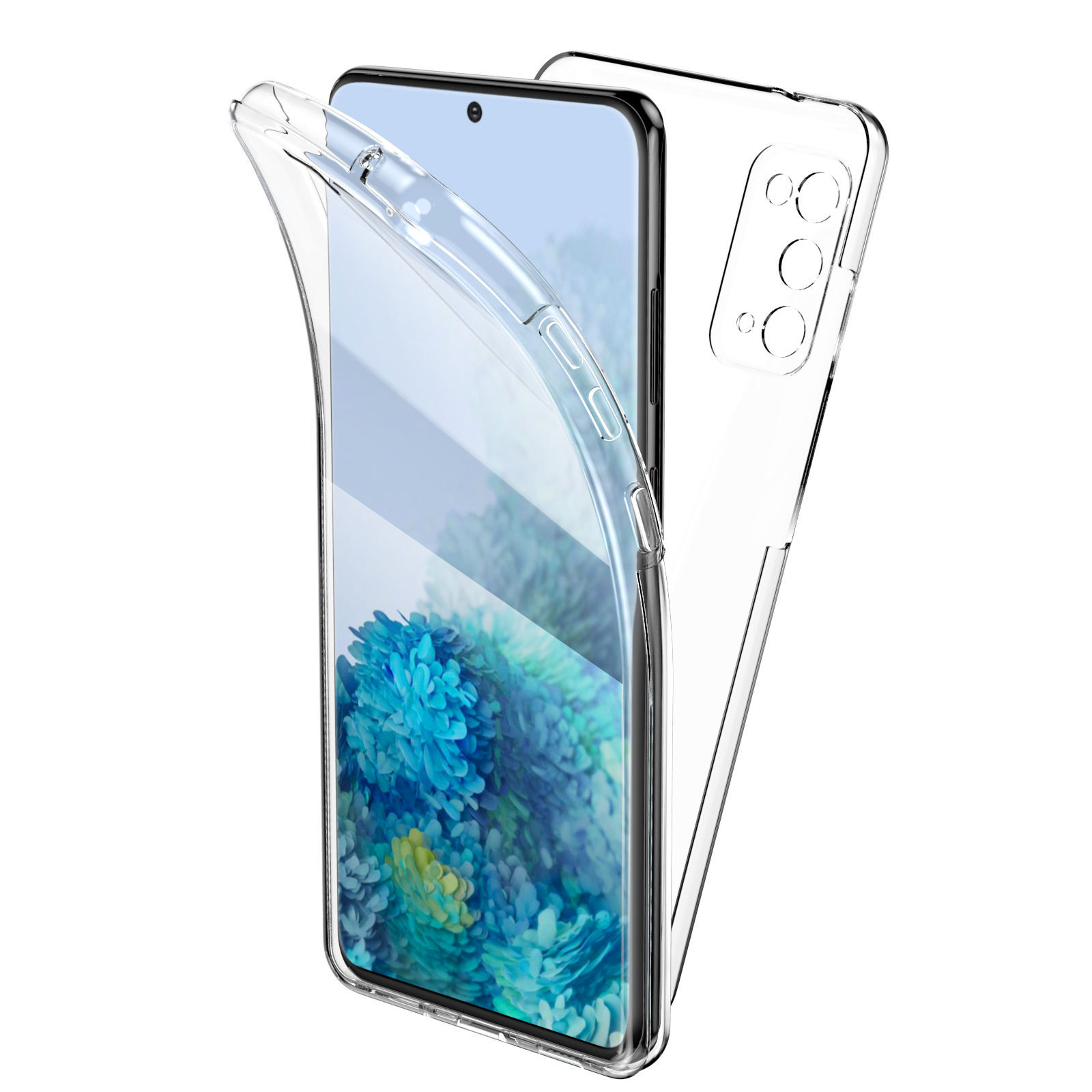 Силиконовый чехол с полным покрытием на 360 градусов для Samsung Galaxy a02 a03s a10s a32 a50 S10 S20