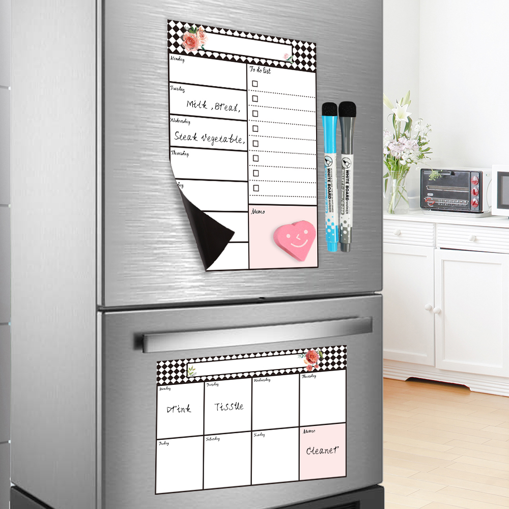 Wholesale Custom Printing Magnetic Fridge Whiteboard To Do List Undated Family Dry Erase Planner