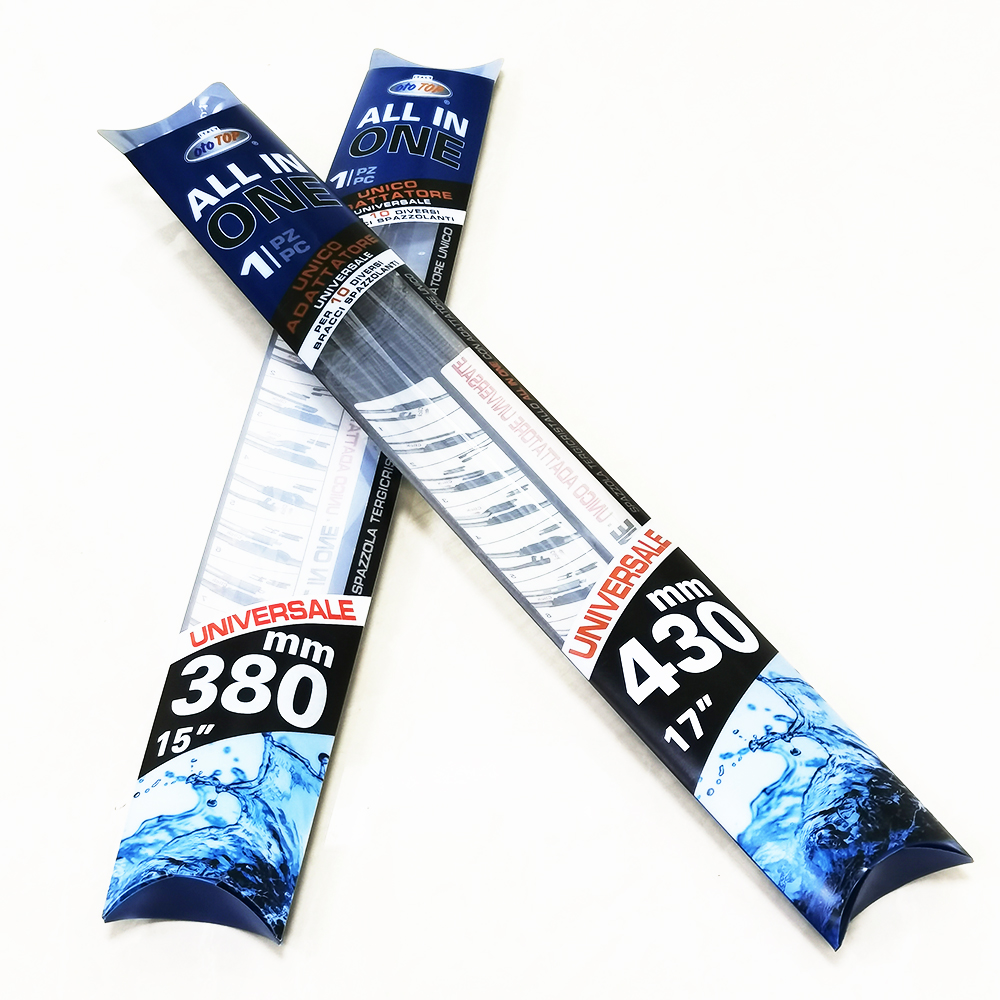 Wholesale custom clear PVC car wiper blade washer pillow plastic packaging box