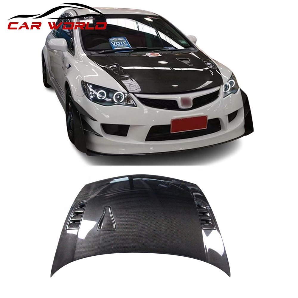 Капот автомобиля для 2006 2008 2010 honda civic FD2, капот автомобиля из углеродного волокна для civic fd2, панель капота двигателя из лучшего материала