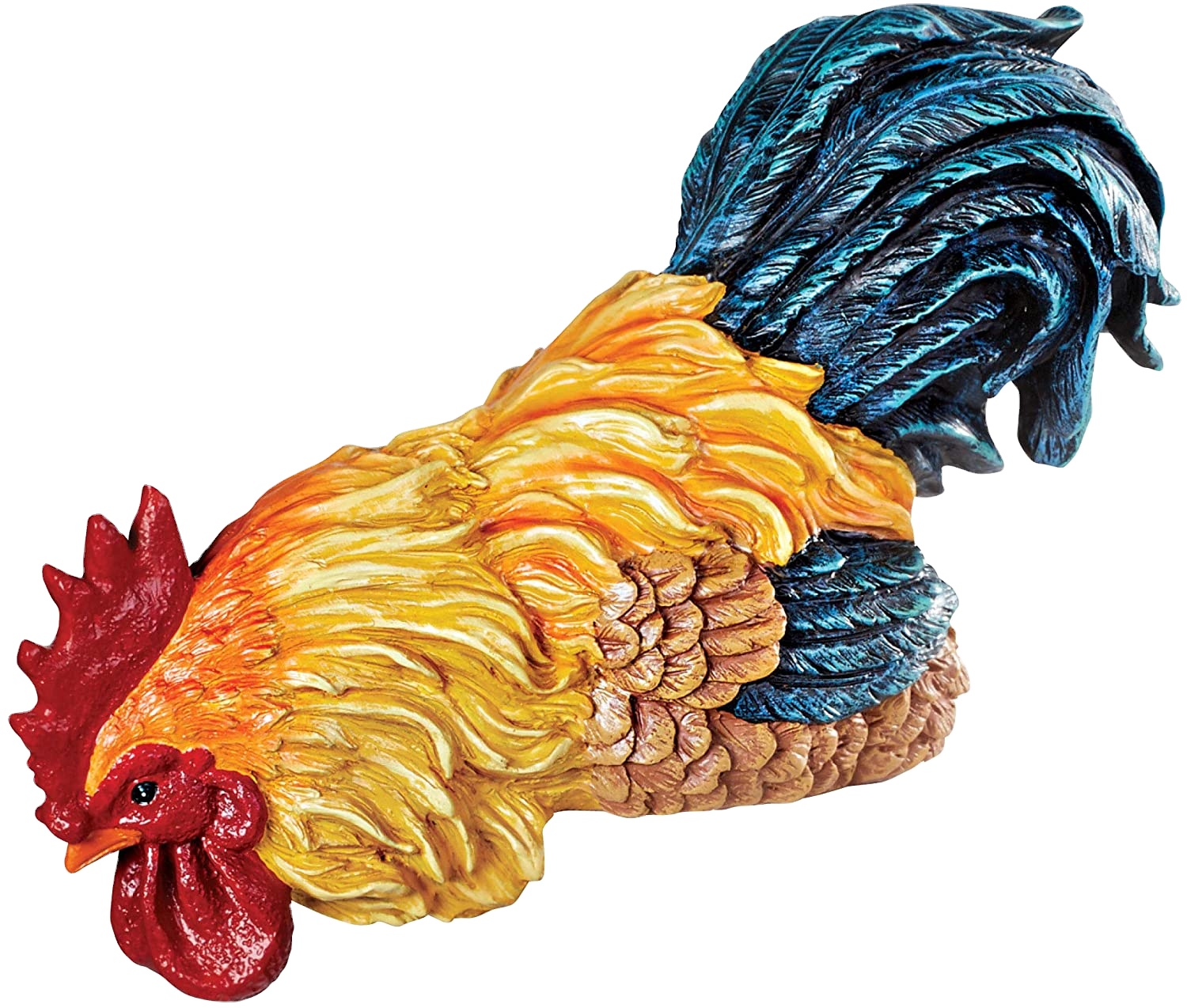 rooster and hen Polyresin Decorative shelf and garden Ornament