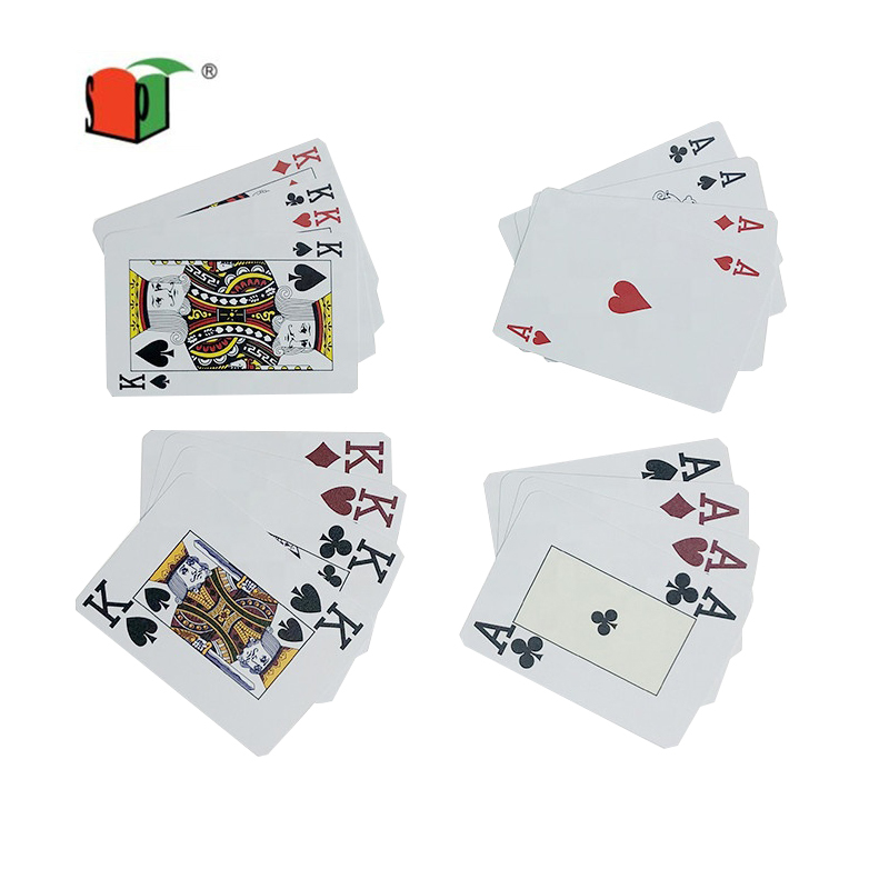 Printing customized printed waterproof embossed playing game pvc plastic poker card