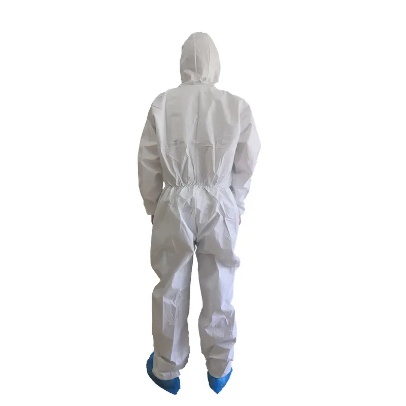 Personal Protective Equipment Disposable Hooded Safety Clothing 4 seasons Suits Non woven Coveralls