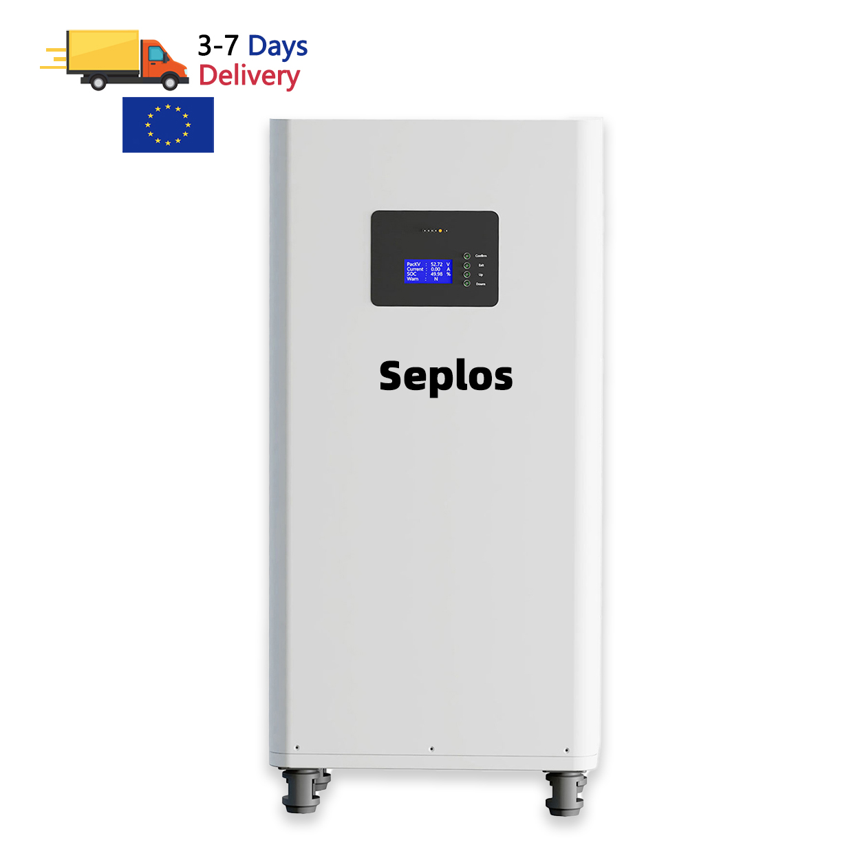 EU STOCK 3.0 Seplos 48V 280Ah LiFePO4 Lithium Phosphate Battery Pack DIY Kits Set Case Assemble Box Without Cells