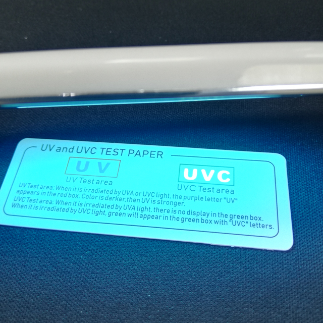Изготовление размеров под заказ Uv Led PAR свет дезинфицирующее средство Uvc тест бумажная карточка для проверки