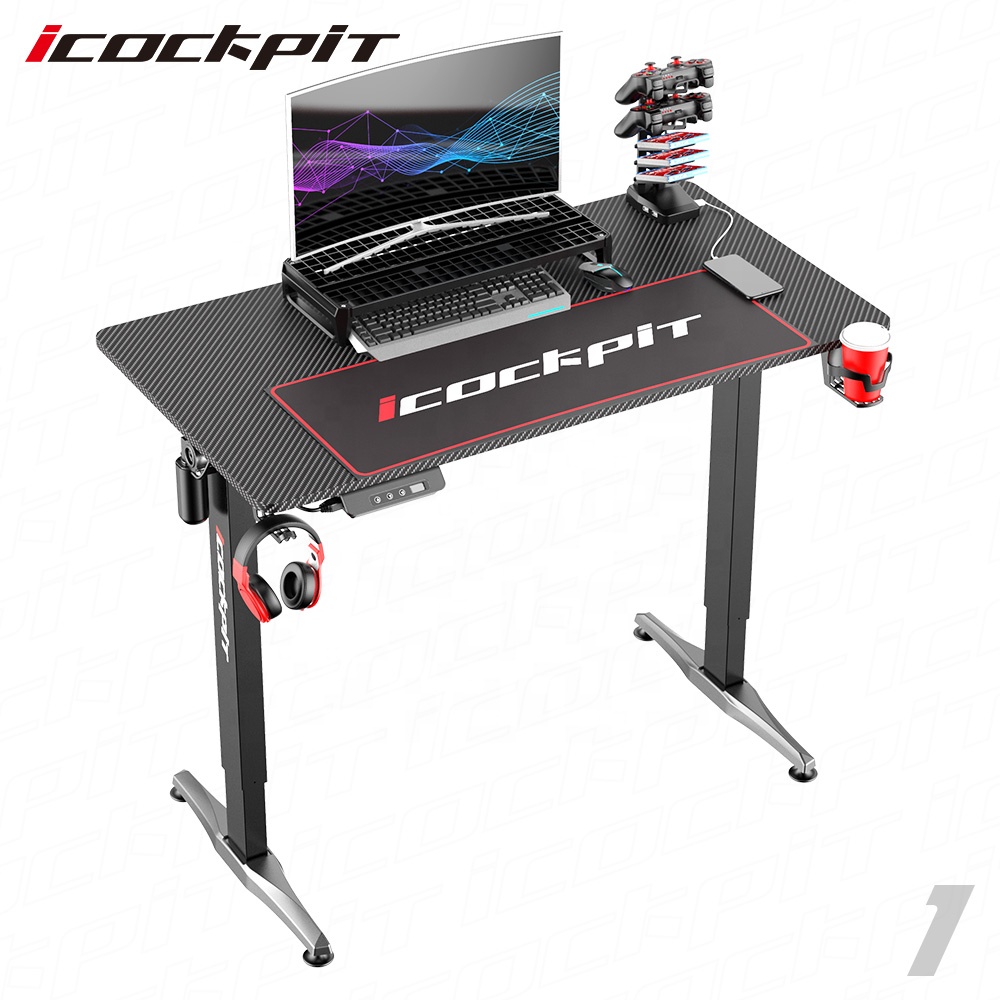 icockpit single motor smart furniture electric height adjustable sit stand office desk