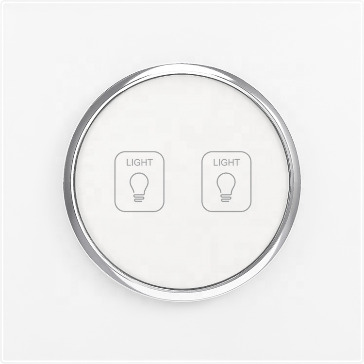Songri 2 Gang 100-250V ЕС стандарт дистанционное управление Smart Wifi выключатель света