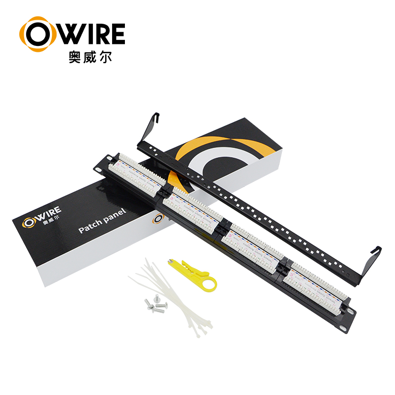 Owire 24 порты 48 патч панель сети системы кабинет RJ45 Ethernet кабель панель