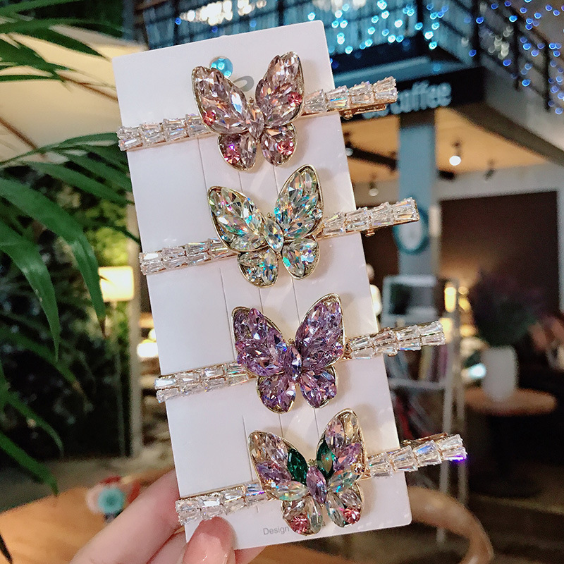 Wholesale fashion exquisite zircon crystal hairpin hair accessories