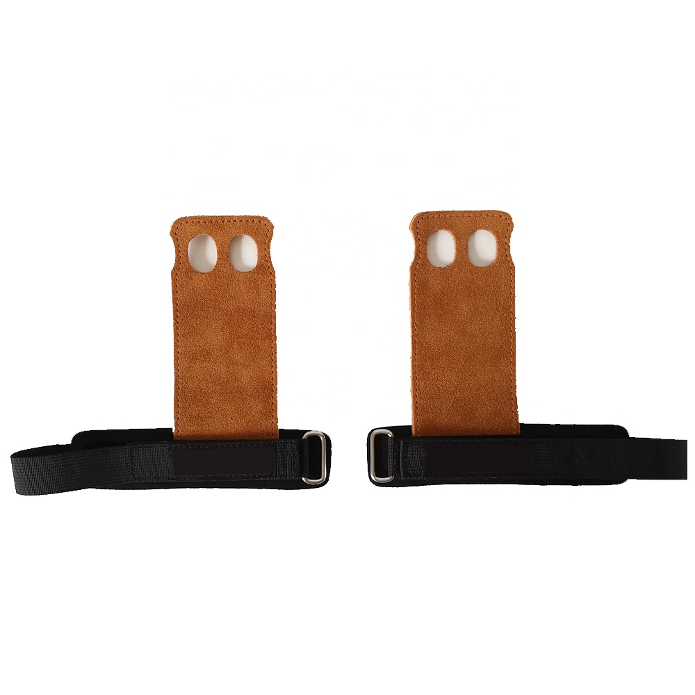 Durable Leather Gymnastic 2 Hole Hand Grips