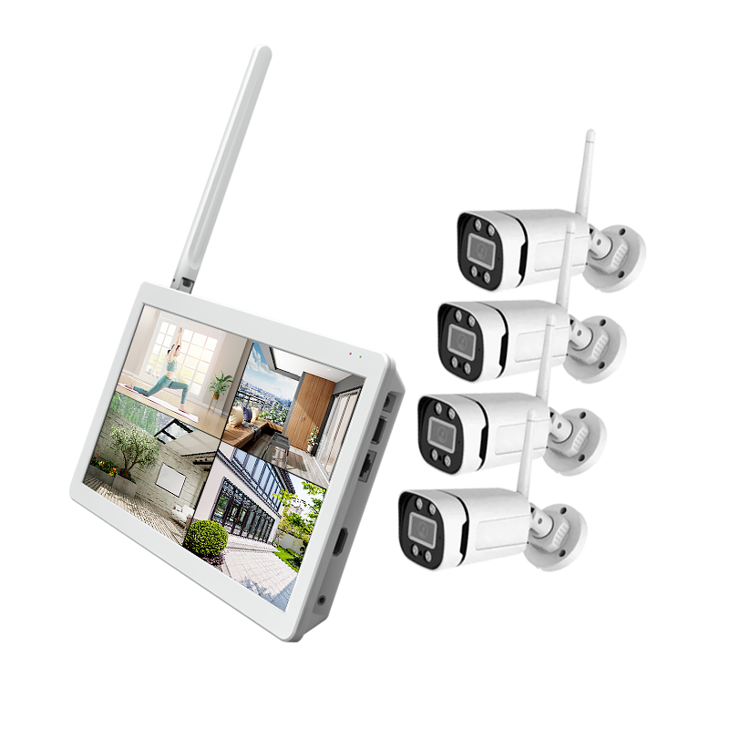 Комплект сетевого видеорегистратора с Wi-Fi и ЖК-экраном 10,1 дюйма, 1080P