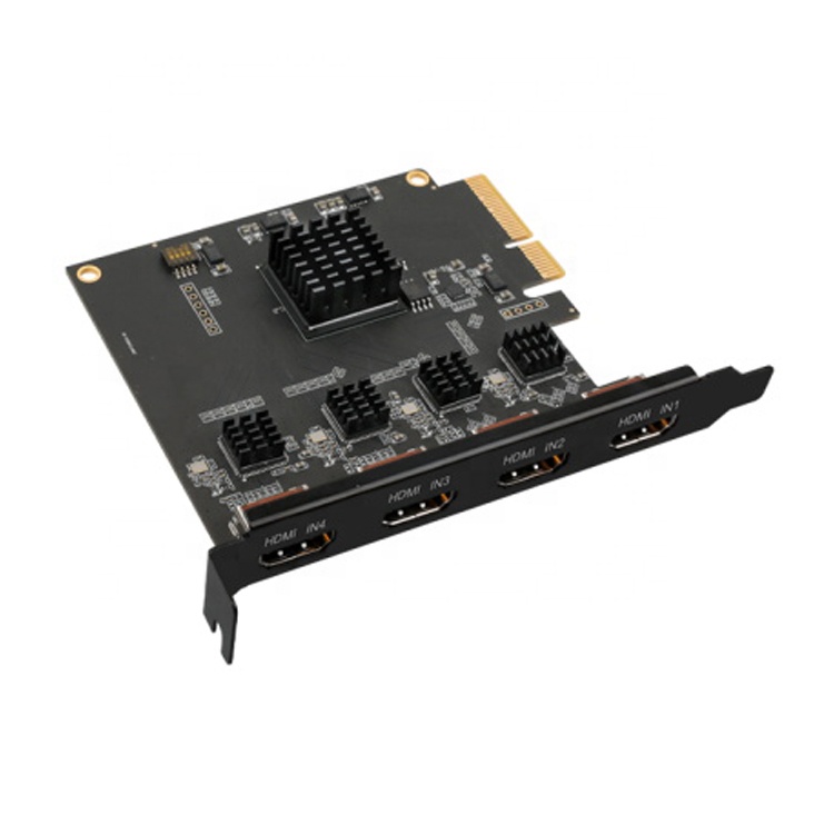 Purplelec AC-4HDMI ПК 4CH YUY2 цветового пространства PCIE встроенный HDMI Карта видеозахвата 60fps для игры в прямом эфире