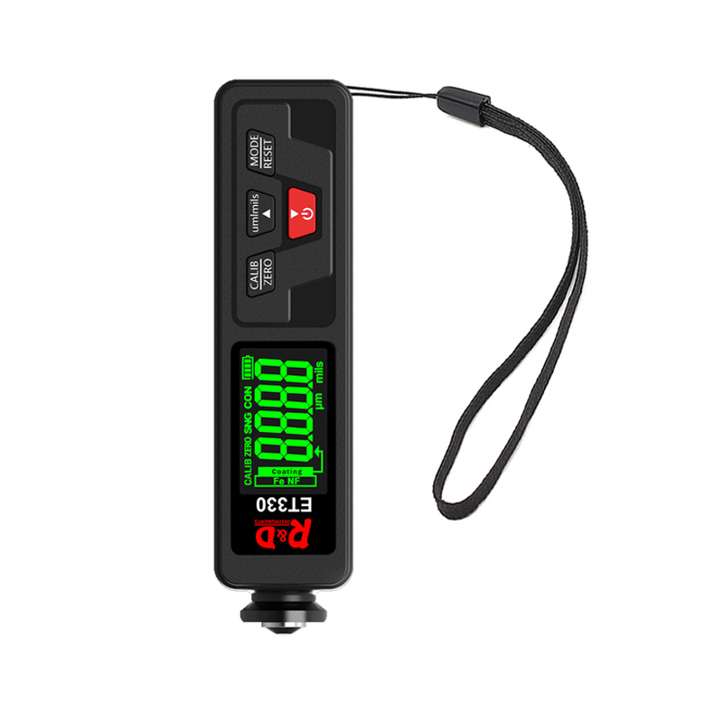 ET330+ZN Car Paint Thickness Gauge Portable Coating Thickness Gauge for Car 0-1500um Fe & NFe Zinc Coating Tester Meter