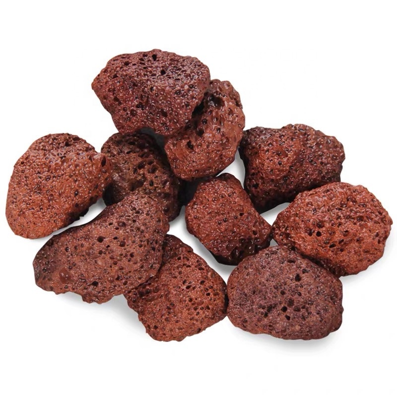 Factory Price Cheap Selling Red Lava Stone Volcanic Rock And Natural Red Volcanic Pumice Stones Filter Material