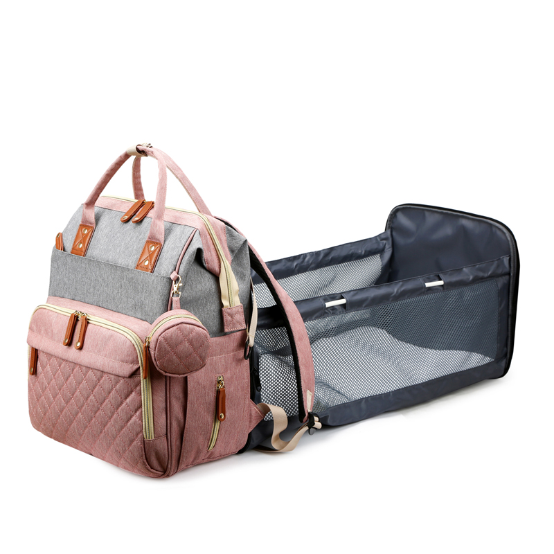 SANXDI Nappy Back Pack with Changing Mat & Stroller Straps for Mom and Dad 3 in 1 Baby Changing Bag Backpack, Baby Diaper Bag
