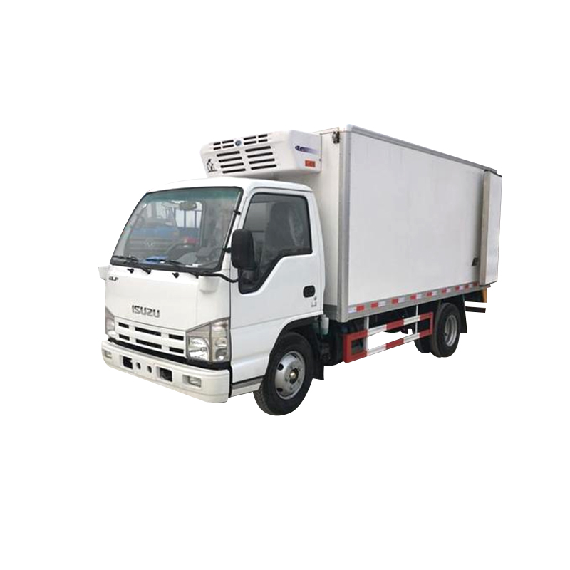 White refrigerated truck for transporting frozen food with high quality small refrigerated truck