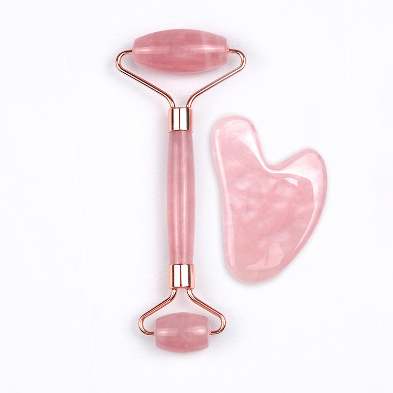 Natural jade roller rose stone facial massager jade roller lifting and firming artifact jade roller